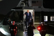 Joe Biden aboard the Marine One helicopter on May 8, 2024.