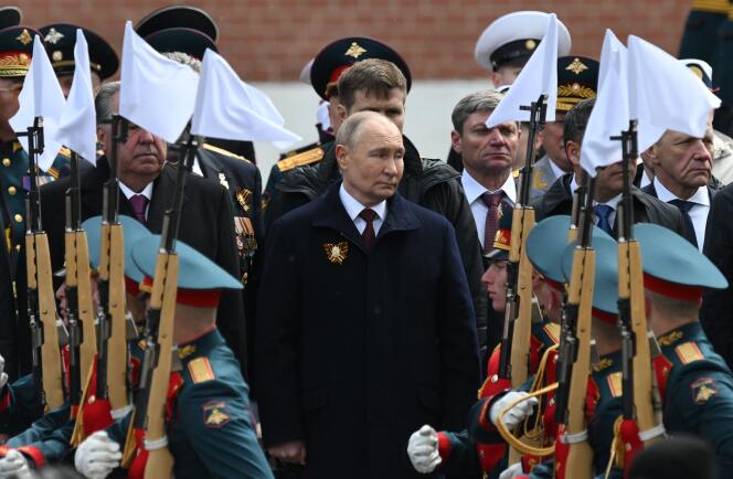 Le président russe Vladimir Poutine lors des célébrations du 9-Mai, à Moscou.