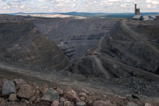 Dans la mine de cuivre d’Aitik, près de Gällivare (Suède), le 25 juillet 2007.