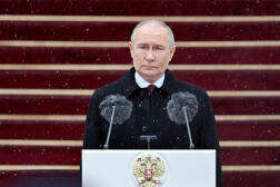 Le président russe Vladimir Poutine après sa cérémonie d’investiture au Kremlin à Moscou, le 7 mai.