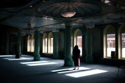 Avant la prière de midi de Jumuah (vendredi), à la mosquée Suleymaniye de Londres, le 10 février 2023. 