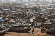 Israeli soldiers near the border with Gaza, Israel, May 11, 2024.