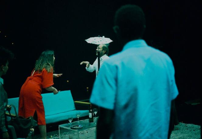 Claire Bodson et Koen De Sutter dans « Qui a peur », de Tom Lanoye, mis en scène par Aurore Fattier, au Théâtre 14, à Paris.