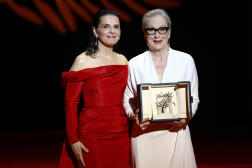 Meryl Streep et Juliette Binoche lors de la cérémonie d’ouverture du Festival de Cannes 2024, mardi 14 mai.
