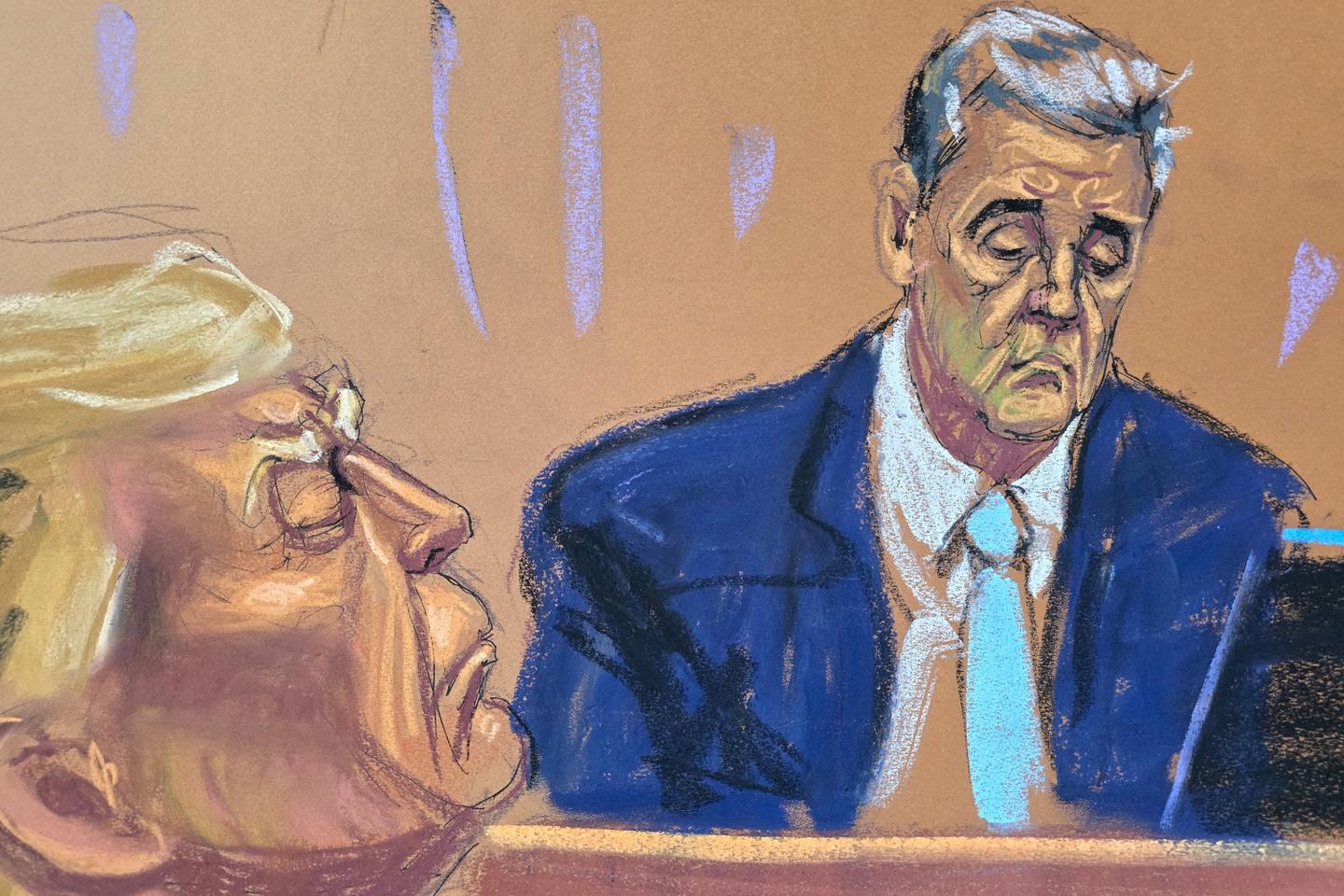 Michael Cohen's 'moral compass' called into question at Trump's trial