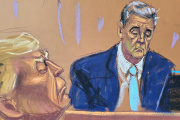 Michael Cohen testifies during former US President Donald Trump's criminal trial on May 14, 2024.