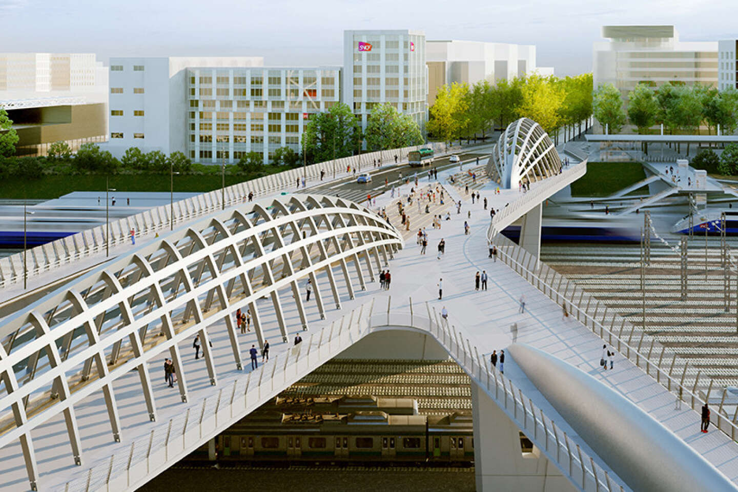a new bridge to connect the Stade de France district and Plaine Saint-Denis