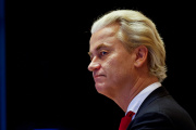 Dutch far-right politician and PVV party leader Geert Wilders in The Hague, Netherlands, November 24, 2023.