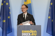Swedish Education Minister Mats Persson in Stockholm, February 8, 2023.