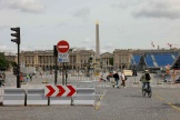 The Place de la Concorde, which will host the BMX freestyle, breaking, skateboarding and 3×3 basketball events, in Paris, on May 17, 2024.