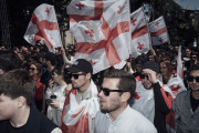 Demonstrators on Family Purity Day in Tbilisi, May 17, 2024.