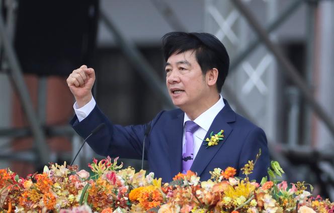 Taiwan's new president, Lai Ching-te, attends the inauguration ceremony in Taipei on May 20, 2024.