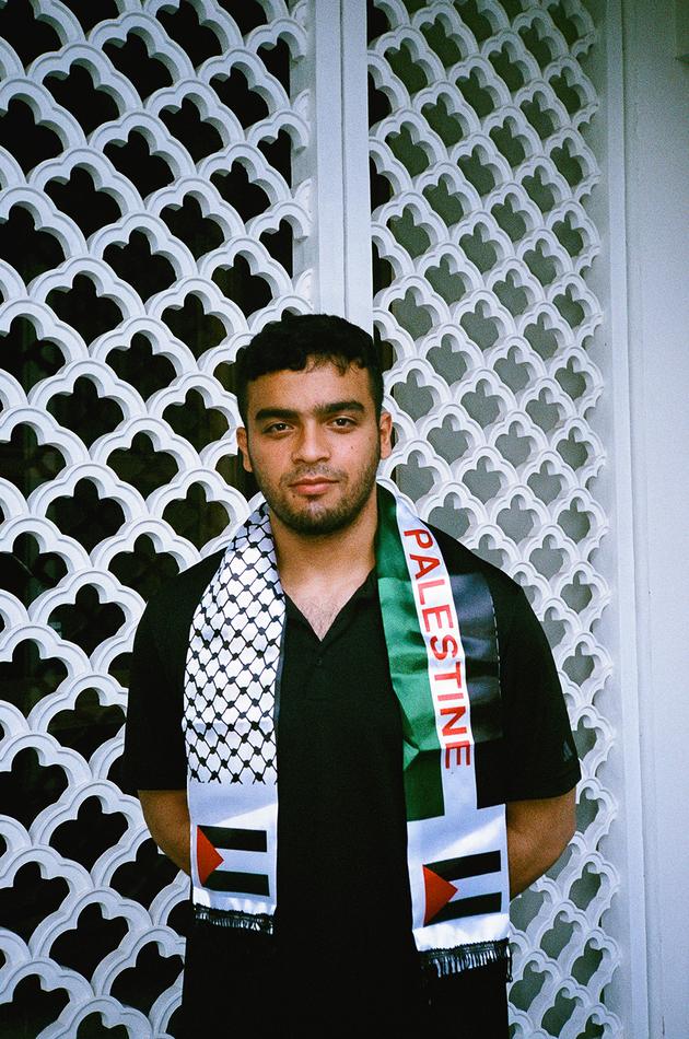 Le Palestinien Mohammed Hamada, au lendemain de sa participation à la Coupe du monde d’haltérophilie, à Phuket (Thaïlande), le 8 avril 2024.