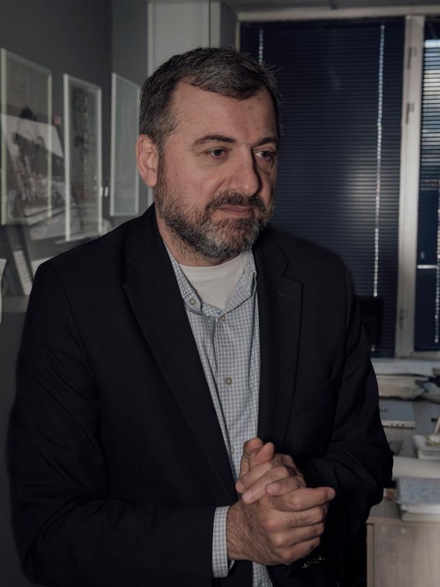 Gia Japaridze, professor at the University of Georgia, in his office, Tbilisi, May 18, 2024.