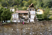 After the floods, in Saint-Martin-Vésubie (Alpes-Maritimes), on October 6, 2020.