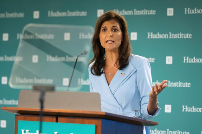 Nikki Haley am Hudson Institute in Washington, D.C., 22. Mai 2024.