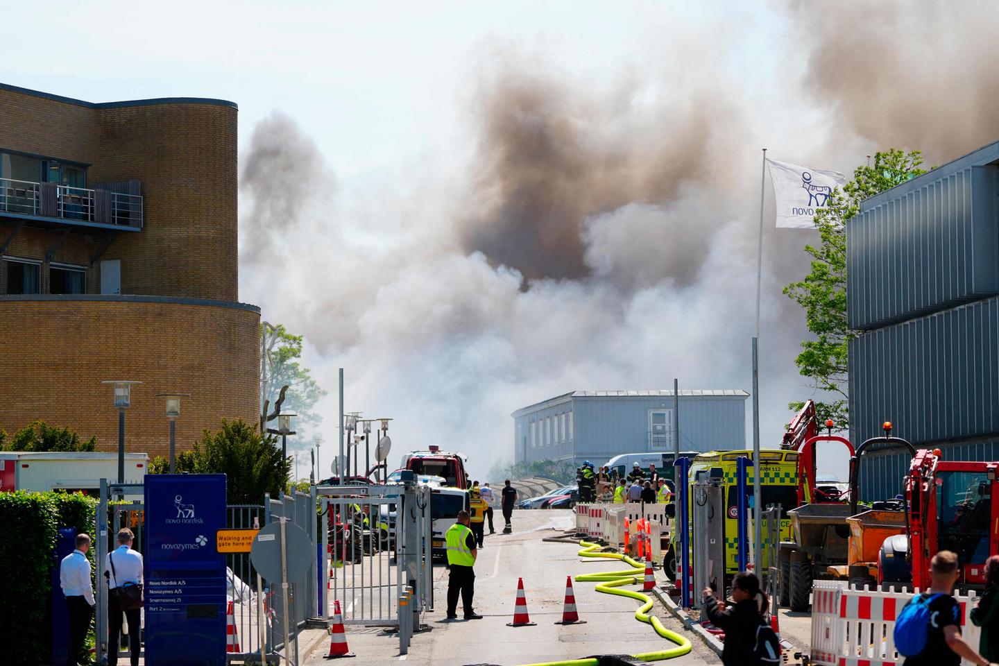 In Denemarken is de enorme brand in de kantoren van farmaceutische gigant Novo Nordisk ‘onder controle’.