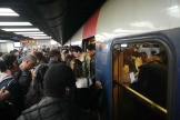 Lors d’une grève déclenchée par les salariés de la SNCF, à la gare RER Châtelet-Les Halles à Paris le 21 mai 2024.