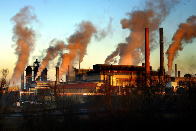 La fábrica de Metaleurop Nord, en Noyelles-Godault (Paso de Calais), 24 de enero de 2003. 
