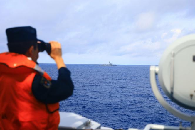 Un soldat chinois lors de l’exercice militaire « Joint Sword-2024A », à proximité de Taïwan, le 23 mai 2024.