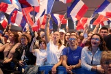 Une partie du public au meeting du Rassemblement national à Hénin-Beaumont, le 24 mai 2024. 