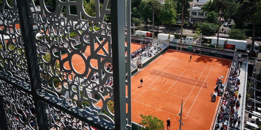 Les courts de tennis de Roland-Garros, à Paris, le 25 mai 2024. 