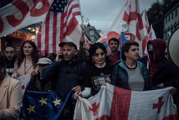 Salomé Qourdiani, pro-European demonstrator. Tbilisi, May 24, 2024.