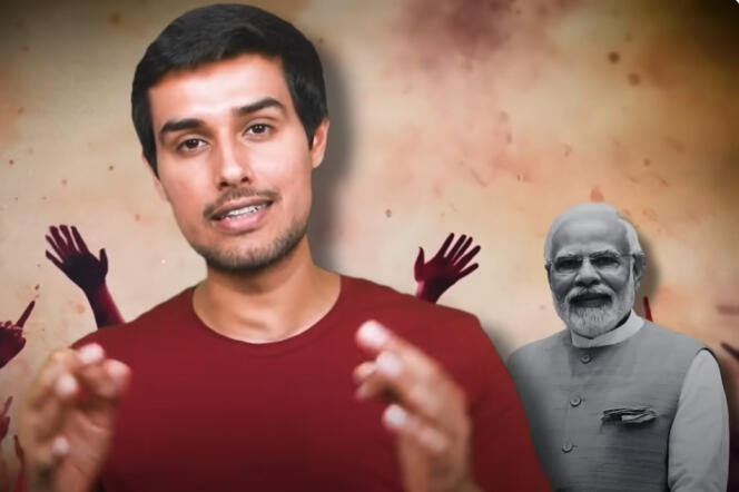 Screenshot of the video 'Is India becoming a dictatorship?' by YouTuber Dhruv Rathee.