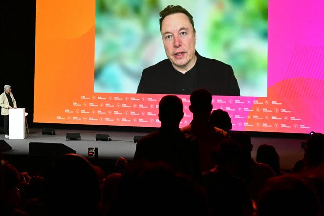Elon Musk au salon Vivatech, à Paris, le 23 mai 2024.