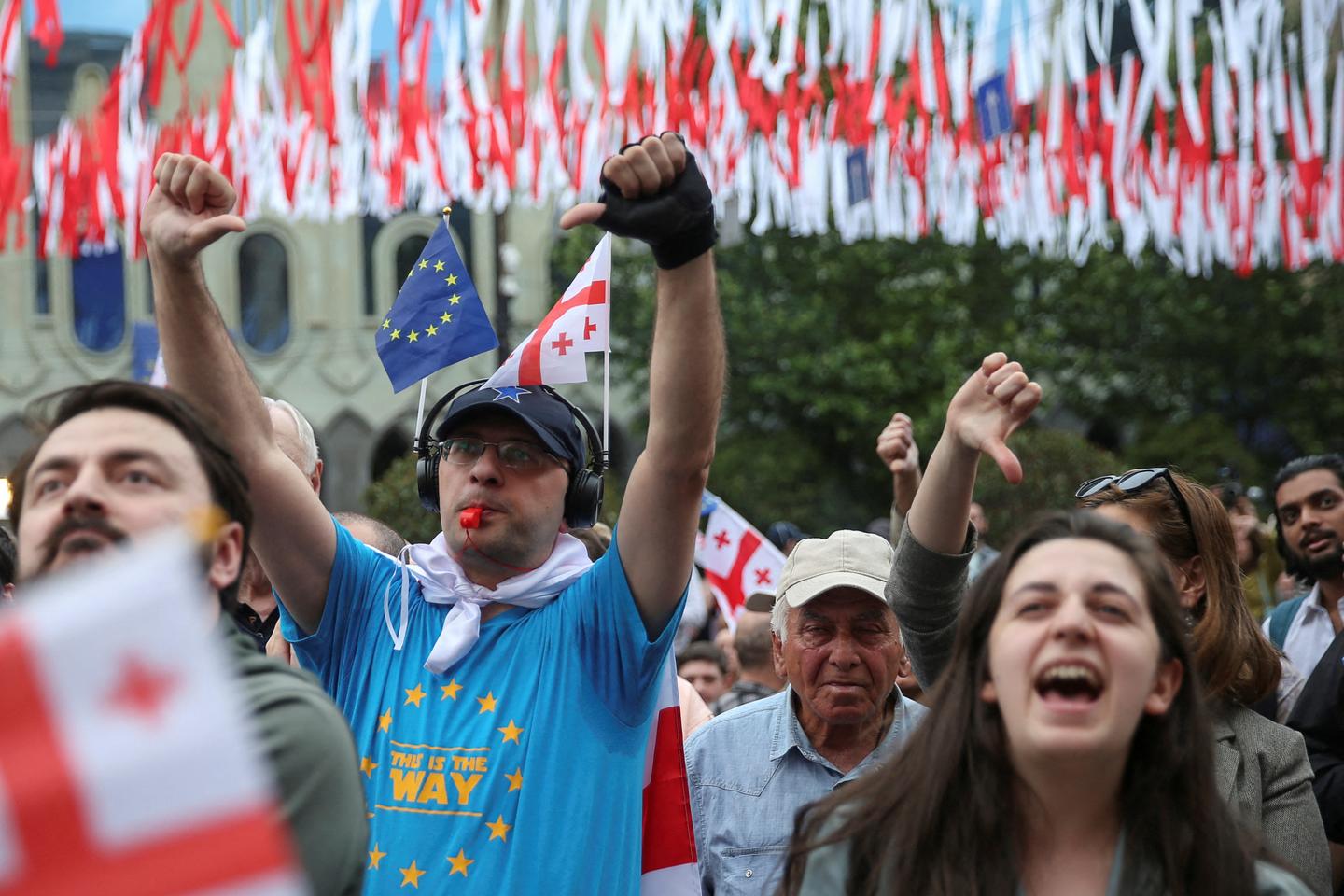 'In Georgia, anti-government protests help redefine collective identity'