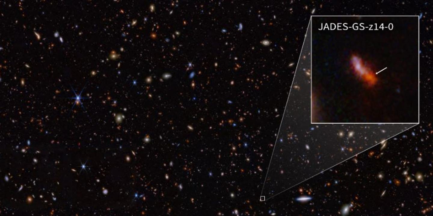 James Webb telescope finds record-breaking distant galaxy
