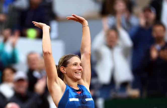 Varvara Gracheva, après sa victoire face à la Roumaine Irina-Camelia Begu, à Roland-Garros, à Paris, le 1ᵉʳ juin 2024. 