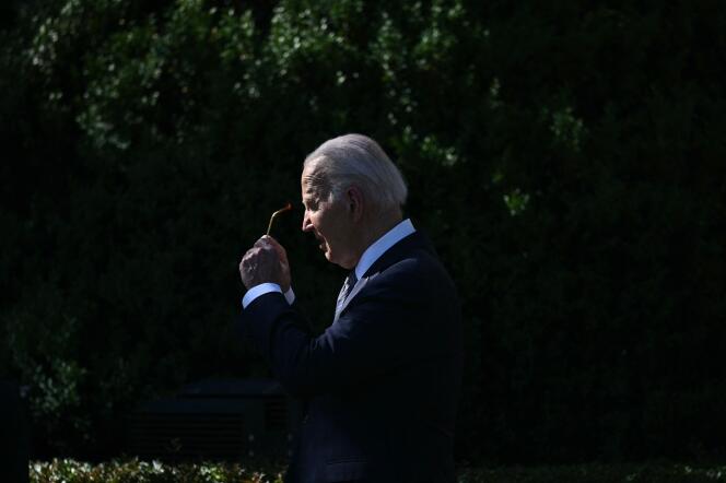 Le président américain, Joe Biden, à Washington, DC. (Etats-Unis), le 31 mai 2024.