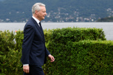 Bruno Le Maire, at the G7 Finance Ministers' meeting in Stresa (Italy), May 24, 2024.