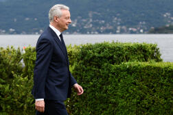 Bruno Le Maire, at the G7 Finance Ministers' meeting in Stresa (Italy), May 24, 2024.