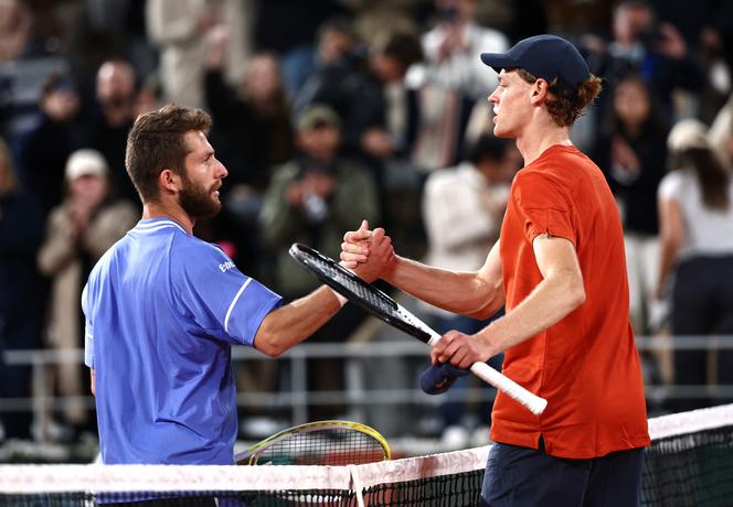 Corentin Moutet tras su derrota ante Jannik Sinner, en Roland-Garros, en París, el 2 de junio de 2024.