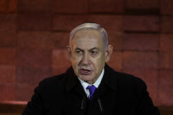  Le premier ministre israélien, Benyamin Nétanyahou, à Jérusalem, le 5 mai 2024. 