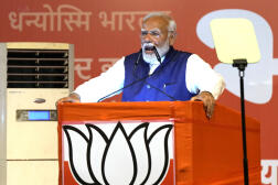 Narendra Modi, qui gouverne sans partage depuis dix ans, à New Delhi, le 4 juin 2024.