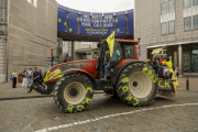 Manifestation d’agriculteurs européens le 4 juin 2024, à Bruxelles, contre le Green Deal. 