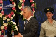 Mossad chief David Barnea at the Mount Herzl military cemetery in Jerusalem on May 13, 2024.