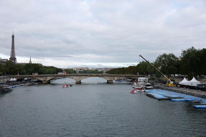 The Seine, in Paris, August 6, 2023.