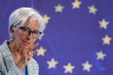 La présidente de la Banque centrale européenne, Christine Lagarde, à Francfort-sur-le-Main (Hesse), le 6 juin 2024.
