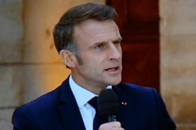 Emmanuel Macron lors du JT de 20 heures sur France 2 et TF1, le 6 juin 2024.