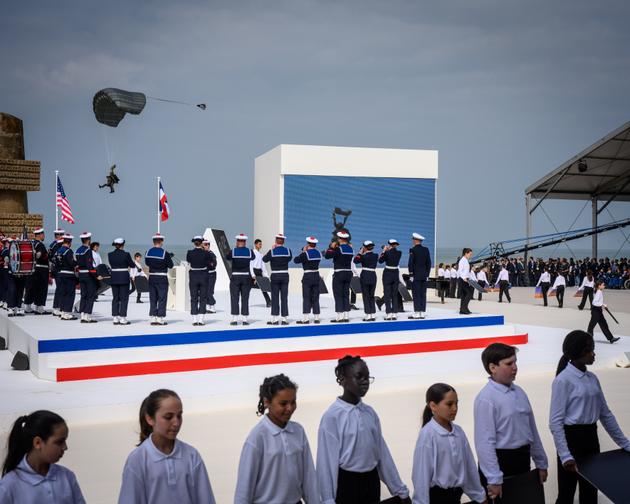 International ceremony to commemorate D-Day on Omaha Beach, at Saint-Laurent-sur-Mer, France, June 6 2024.