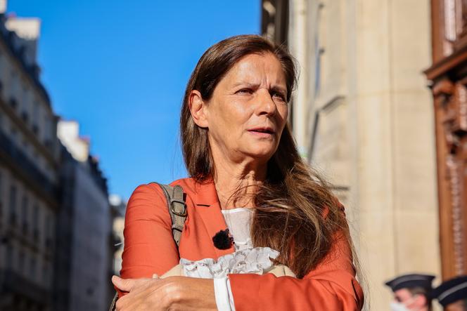     Françoise Jolie lors d'un rassemblement à Paris le 7 septembre 2020.