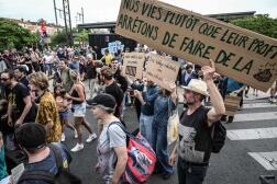 Manifestation à Oullins (Rhône), le 26 mai 2024, contre l’utilisation des PFAS. 