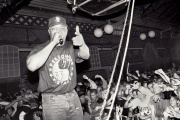 Chuck D, leader de Public Enemy, à Malmö (Suède), en 1991.