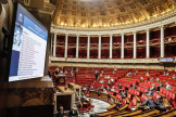 Une session publique dans l’hémicycle de l’Assemblée nationale, le 7 juin, durant les débats sur le projet de loi sur la fin de vie. 