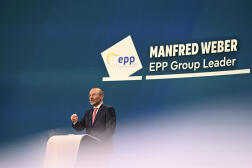 Le président des conservateurs du Parti populaire européen, l’Allemand Manfred Weber, à Bruxelles, le 9 juin 2024.