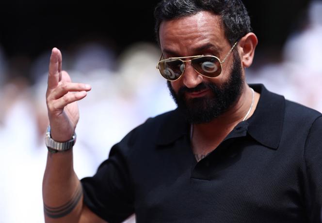 Le présentateur de C8 Cyril Hanouna à Roland-Garros le 9 juin 2024.